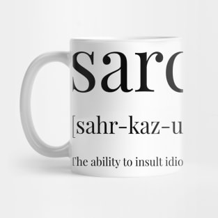 Sarcasm Definition Mug